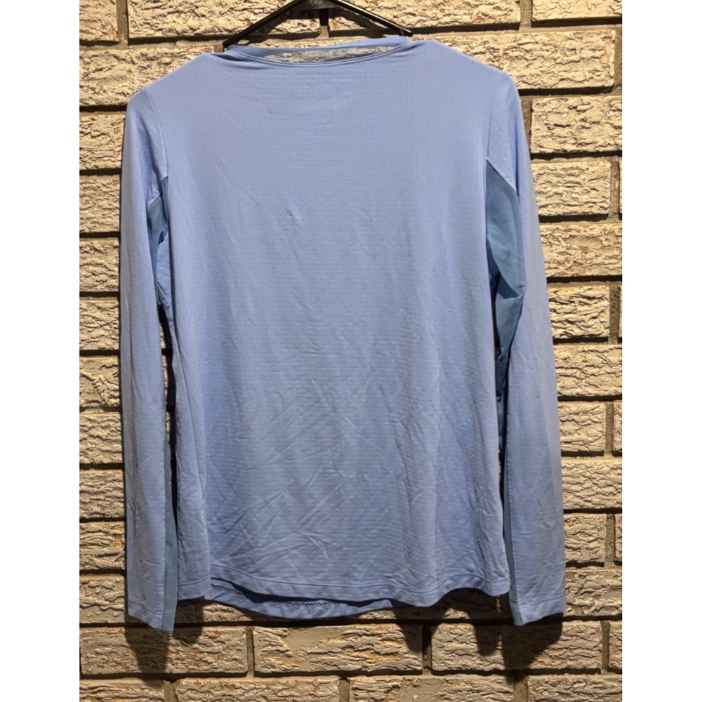 IBKUL Womens Long Sleeve Sun Shirt UPF 50+ Cooling Blue Mesh S - Picture 2 of 7